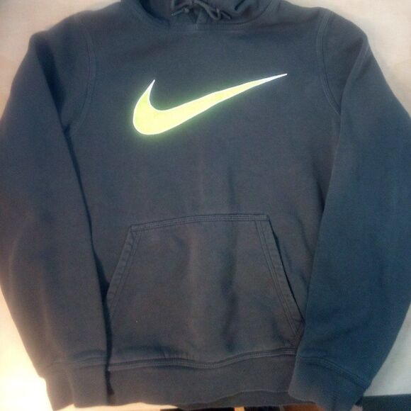 Vintage Nike Swoosh Logo Embroidered Pullover Hoodie Sweatshirt - Picture 3 of 8